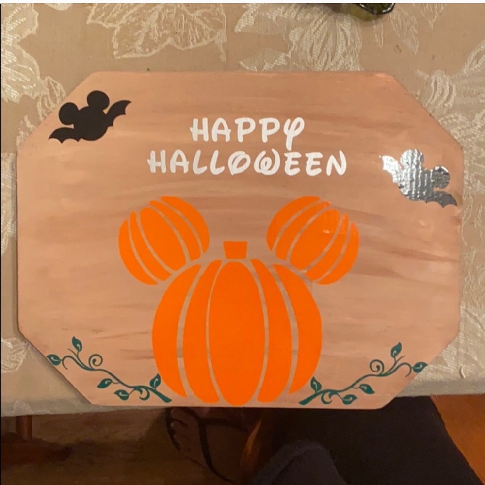 Homemade Mickey Halloween Sign